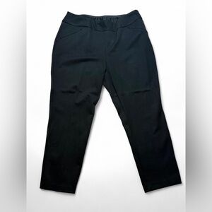 Women's Black Stretch Pull-On Trousers Investments XLR Minimal Office / Capsule